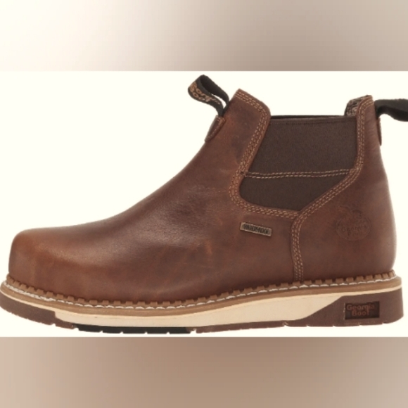 Georgia Boot Chelsea AMP LT - 12     Steel Toe Waterproof Work Boot - Picture 9 of 10